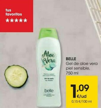 Eroski Belle gel de aloe vera piel sensible oferta