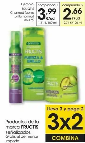 Eroski Productos de la marca fructis oferta