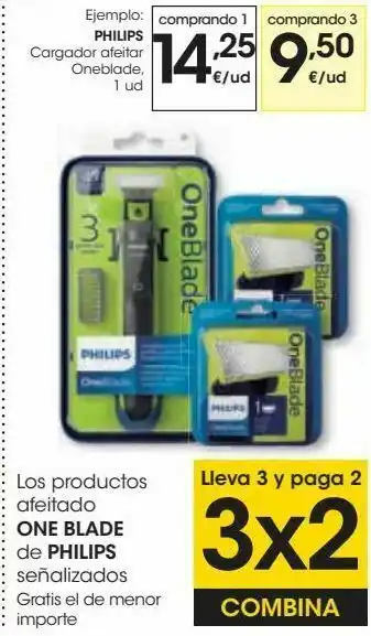 Eroski Los productos afeitado one blade de philips oferta