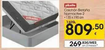 Eroski Pikolin colchón bretaña normactive 2 oferta