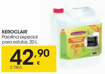 Eroski Keroclair parafina especial para estufas oferta