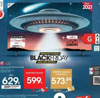 Eroski Smart tv led 55'' 4k lg oferta