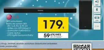 Eroski Barra de sonido sks lg oferta
