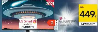 Smart tv led 43 webos hdr10 pro