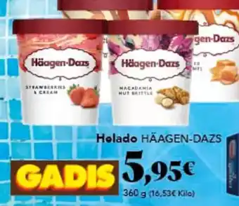 Gadis Häagen-dazs - helado oferta