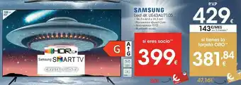 Eroski Smart tv led 43'' 4k samsung oferta