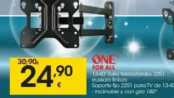 Eroski Soporte para tv one for all oferta