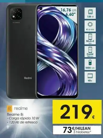 Eroski Smartphones realme 8i oferta