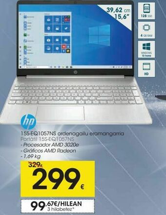 Eroski Portátil hp oferta