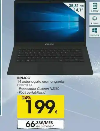 Eroski Portatil innjoo oferta