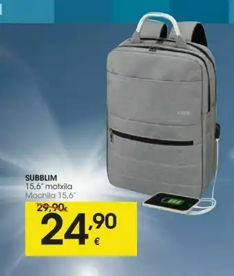 Eroski Mochila 15.6'' subblim oferta