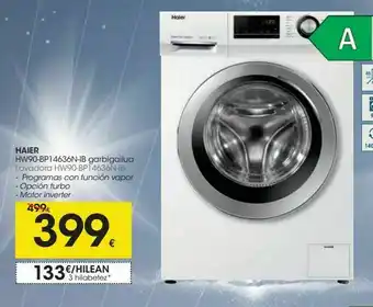 Eroski Lavadora carga frontal haier oferta