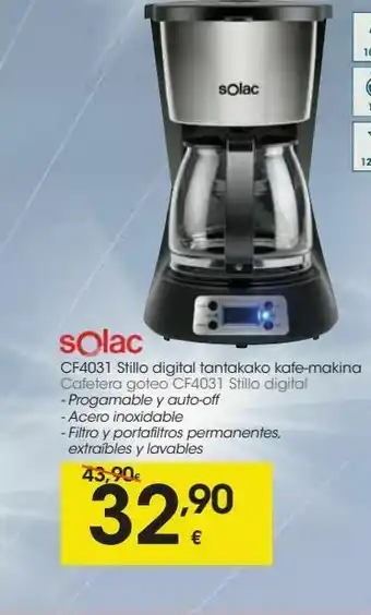 Eroski Cafetera de goteo solac oferta