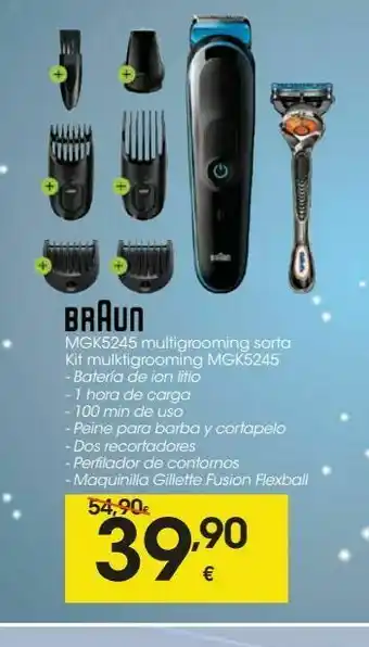 Eroski Multigrooming sorta kit braun oferta