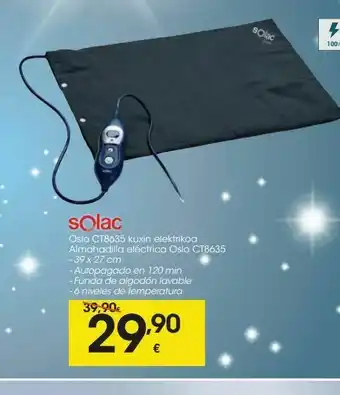 Eroski Almohadilla eléctrica solac oferta