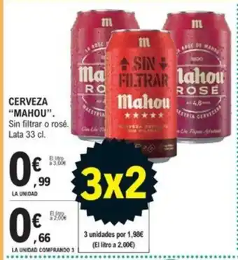 E.Leclerc CERVEZA "MAHOU" oferta