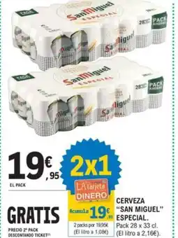 E.Leclerc CERVEZA "SAN MIGUEL" oferta