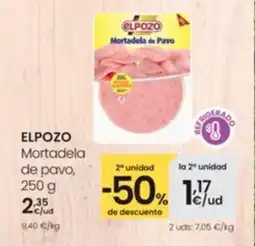 Eroski ELPOZO Mortadela de Pavo oferta