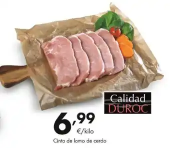 Supermercados Lupa Cinta de lomo de cerdo oferta