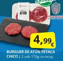 Supermercados MAS BURGUER DE ATÚN PETACA CHICO oferta