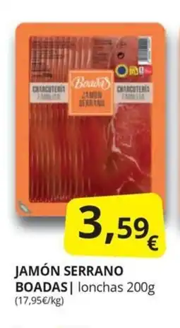 Supermercados MAS JAMÓN SERRANO BOADAS oferta