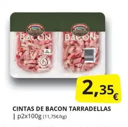 Supermercados MAS CINTAS DE BACON TARRADELLAS oferta