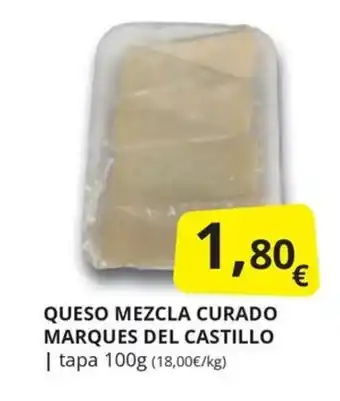 Supermercados MAS QUESO MEZCLA CURADO MARQUES DEL CASTILLO oferta