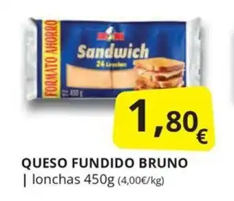 Supermercados MAS QUESO FUNDIDO BRUNO oferta