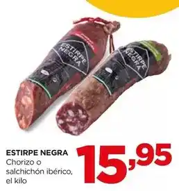 Alimerka Estirpe negra - chorizo o salchichon iberico oferta