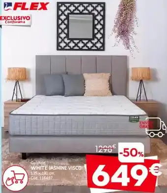 Conforama Flex - colchón white jasmine visco oferta