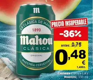Masymas Mahou - cerveza clasica oferta
