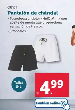 Lidl Pantalón de chándal oferta