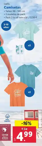 Lidl Lupilu Camisetas oferta
