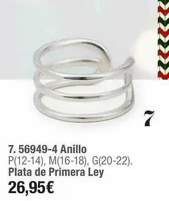 Cristian Lay 56949-4 Anillo Plata De Primera Ley oferta