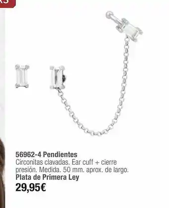 Cristian Lay 56962-4 Pendientes Plata De Primera Ley oferta