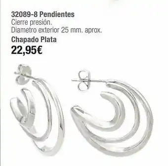 Cristian Lay 32089-8 Pendientes Chapado Plata oferta