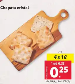 Lidl Chapata cristal oferta
