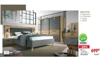 Conforama Cama + Cabecero Ricciano oferta