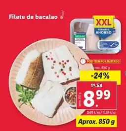 Lidl Filete de bacalao oferta