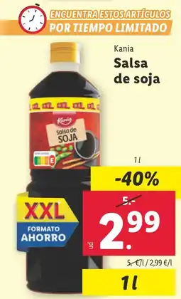 Lidl Kania Salsa de soja oferta