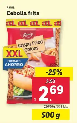 Lidl Cebolla frita oferta