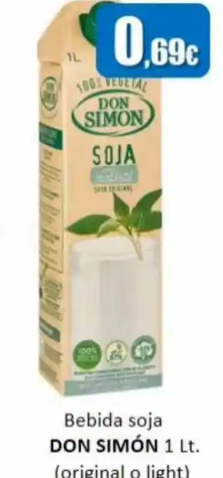 Super Alcoop Bebida Soja Don Simón 1lt oferta