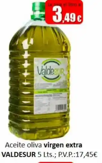 Super Alcoop Aceite Oliva Virgen Extra Valdesur 5lts oferta