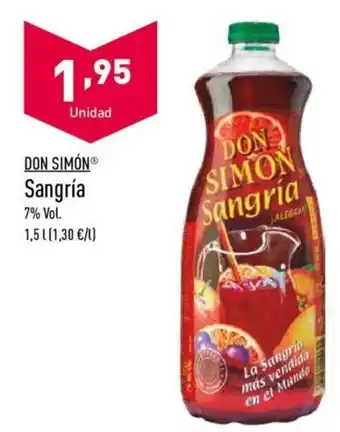 ALDI Don Simón Sangria 7% Vol oferta