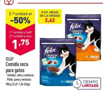 ALDI Felix Comida seca para gatos 950g oferta