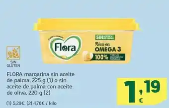 HiperDino Flora - margarina sin aceite de palma oferta