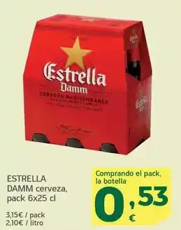 HiperDino Estrella damm - cerveza oferta