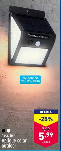 ALDI Aplique solar outdoor oferta