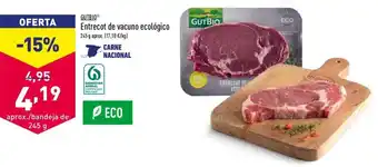 ALDI Gutbio Entrecot de vacuno ecológico 245g oferta