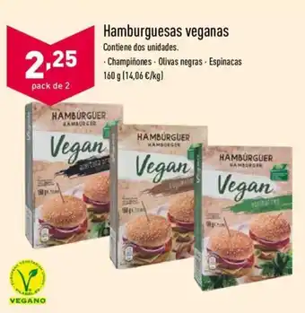 ALDI Hamburguesa veganas x 160g oferta
